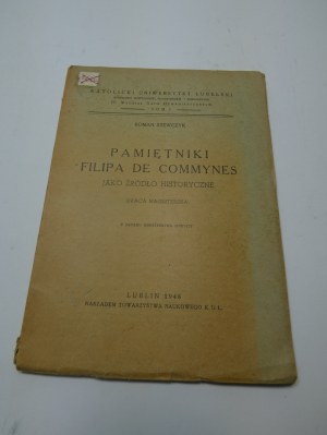 Memoirs of Philippe de Commynes Szewczyk