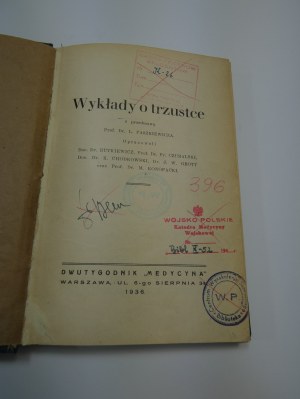 Lectures on the pancreas Paszkiewicz 1936
