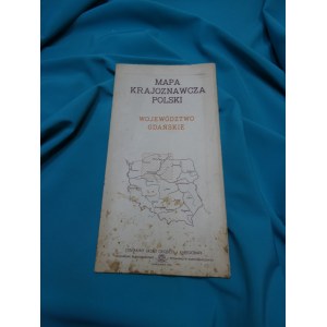 Mapa krajoznawcza Polski : województwo gdańskie 1955 Gdańsk