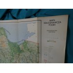 Mapa krajoznawcza Polski : województwo gdańskie 1955 Gdańsk