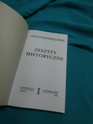 Historical Notebooks 157 Literary Institute Paris