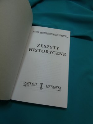 Historical Notebooks 154 Literary Institute Paris