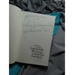 Mężczyzna w damskim kapeluszu Gałczyński autograf