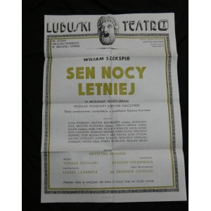 Plakat Sen Nocy Letniej Lubuski Teatr im Kruczkowskiego Zielona Góra