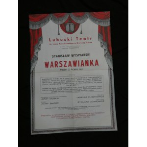 Affiche Warszawianka Wyspiański Lubuski Teatr im Kruczkowskiego Zielona Góra