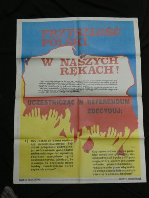Referndum Budoucnost Polska v našich rukou PRL plakát