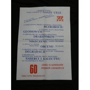 Plakat Wyborczny OPZZ SLD 1989 ?