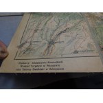 Montagnes des Tatras Carte textile de Zwolinski 1948 2ème édition