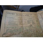 Montagnes des Tatras Carte textile de Zwolinski 1948 2ème édition