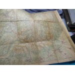 Montagnes des Tatras Carte textile de Zwolinski 1948 2ème édition