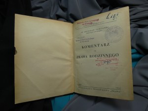Commentary on family law / Dobrzanski 1947