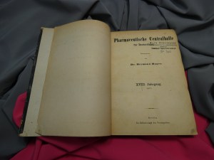 Pharmaceutische Centralhalle fur Deutschland 1877 Hager Geissler Farmakologie