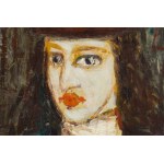 Jerzy Nowosielski (1923 Kraków - 2011 Kraków), Portrait in a brown beret