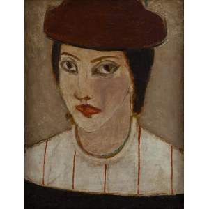 Jerzy Nowosielski (1923 Kraków - 2011 Kraków), Portret kobiety - praca dwustronna