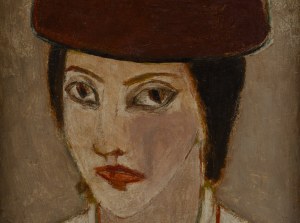 Jerzy Nowosielski (1923 Kraków - 2011 Kraków), Portret kobiety - praca dwustronna