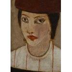 Jerzy Nowosielski (1923 Kraków - 2011 Kraków), Portret kobiety - praca dwustronna
