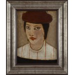 Jerzy Nowosielski (1923 Kraków - 2011 Kraków), Portret kobiety - praca dwustronna