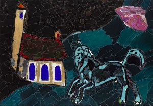 Ryszard Grzyb (ur. 1956, Sosnowiec), Centaur i domek, 2008