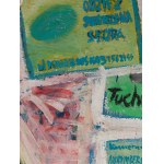 Wiesław Obrzydowski (1938 Kraków - 2017 Kraków), Kompozycja - praca dwustronna, 1996