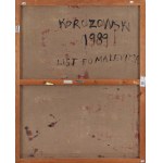 Bogdan Korczowski (ur. 1954, Kraków), Czerwony krzyż (List do Malewicza), 1989