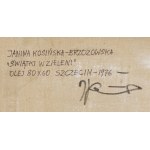 Janina Kosińska-Brzozowska (1925 - 2003 Szczecin), Świątki w zieleni, 1975/76
