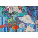 Jan Szancenbach (1928 Kraków - 1998 Kraków), Kwiaty i muszle, 1988