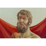 Allan Rzepka (ur. 1940, Kraków), Autoportret z bochnem chleba, 1981