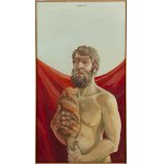 Allan Rzepka (ur. 1940, Kraków), Autoportret z bochnem chleba, 1981