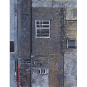 Artur Przebindowski (ur. 1967, Chrzanów), Obraz nr 17 z serii Ściany , 2019
