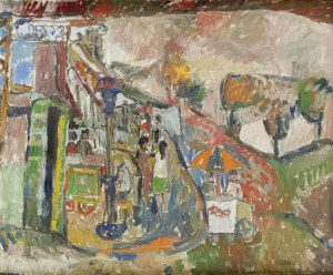 Judyta Sobel (1924 Lwów - 2012 Nowy Jork), Spacer w letni dzień