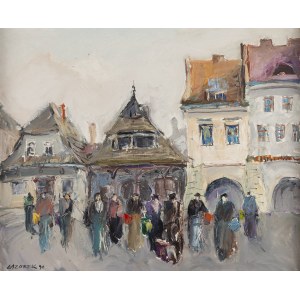 Stanislaw Lazorek (1938 Aksmanice - 2000 Kazimierz Dolny), Town Square