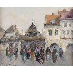 Stanislaw Lazorek (1938 Aksmanice - 2000 Kazimierz Dolny), Town Square