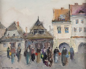 Stanisław Łazorek (1938 Aksmanice - 2000 Kazimierz Dolny), Rynek miasta