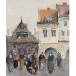Stanislaw Lazorek (1938 Aksmanice - 2000 Kazimierz Dolny), Town Square