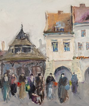 Stanisław Łazorek (1938 Aksmanice - 2000 Kazimierz Dolny), Rynek miasta