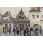 Stanislaw Lazorek (1938 Aksmanice - 2000 Kazimierz Dolny), Town Square