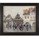 Stanislaw Lazorek (1938 Aksmanice - 2000 Kazimierz Dolny), Town Square