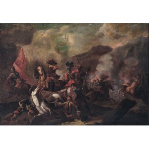 Battle scene, 18th century