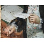 Portrait of an elegant gentleman with documents, 18th century