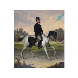 Elegantný jazdec, biedermeier