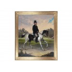 Elegantný jazdec, biedermeier