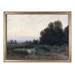 Malarz około 1900 roku, Pejzaż nad stawem