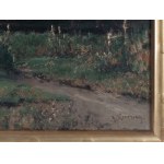 Malarz około 1900 roku, Pejzaż nad stawem