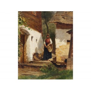 Painter around 1900, Peasant woman