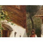 Painter around 1900, Peasant woman