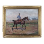 Malarz około 1900 roku, cesarz Franciszek Józef na koniu