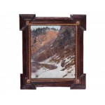 Winter landscape, In the style of Adolf Helmberger