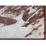 Winter landscape, In the style of Adolf Helmberger