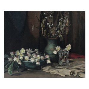 Unknown painter, Still life with flowers