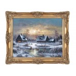 German painter of the 20th century, Winter Pleasure
